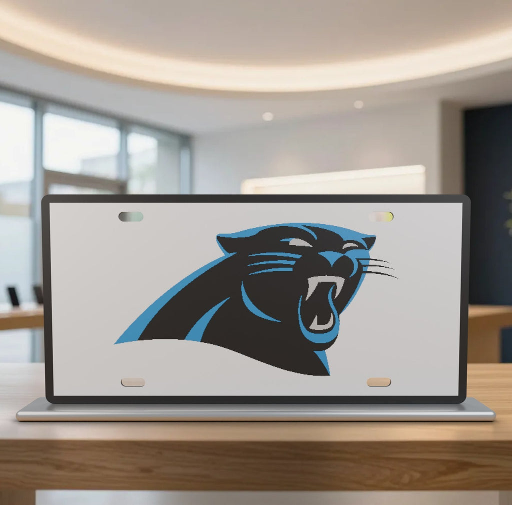 Carolina Panthers Football License Plate Car Tag 12x6 Front Novelty Vanity