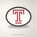 Temple Owls Oval Trailer Hitch Cover 2 Inch Receiver