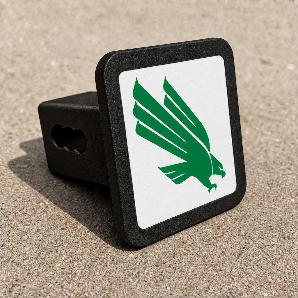 North Texas Mean Green UNT Trailer Hitch Cover 2 Inch Receiver