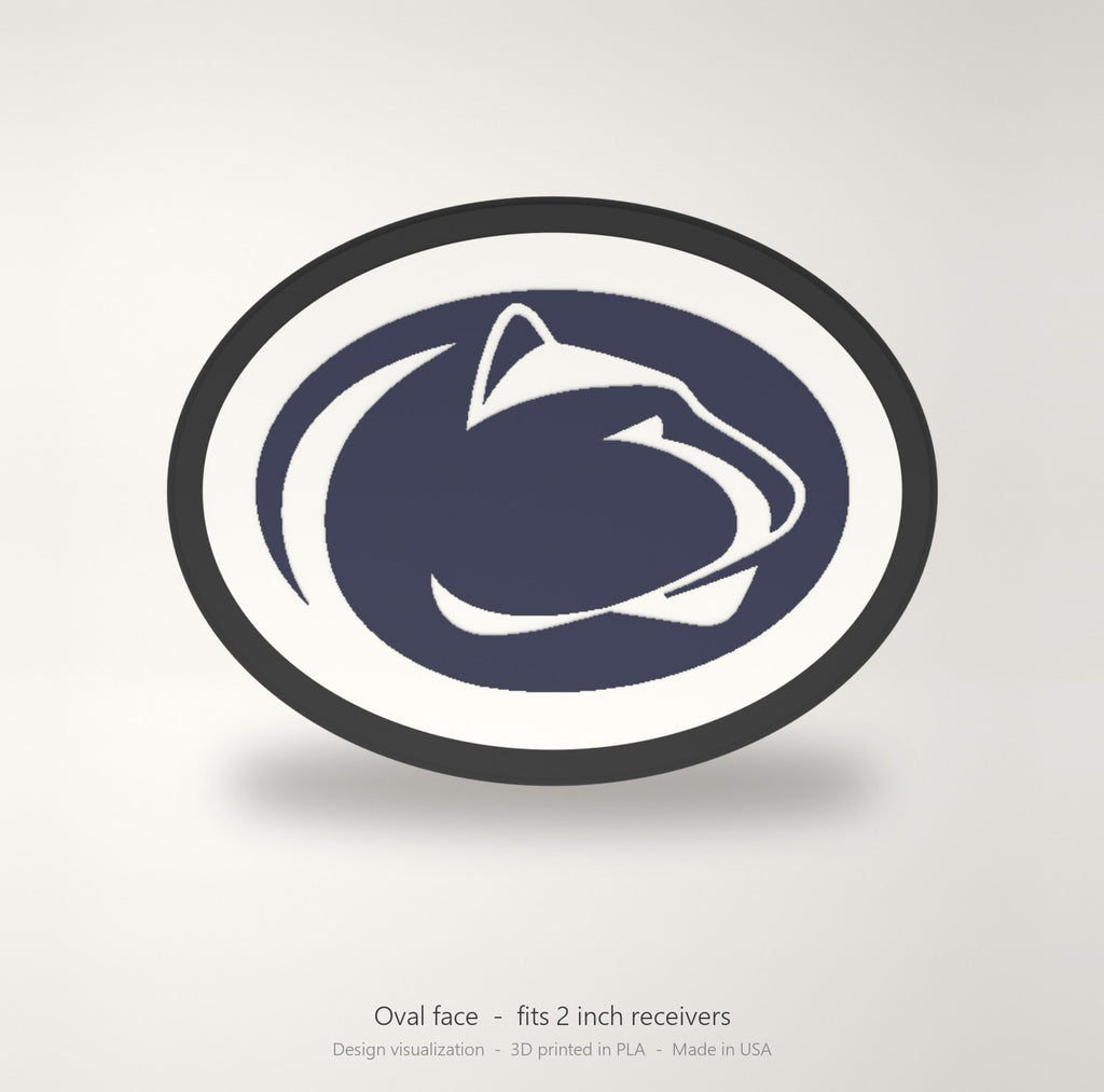 Penn State Nittany Lions PSU Oval Trailer Hitch Cover 2 Inch Receiver