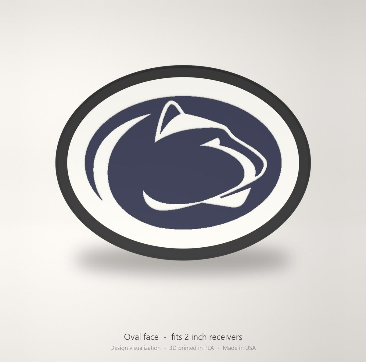 Penn State Nittany Lions PSU Oval Trailer Hitch Cover 2 Inch Receiver