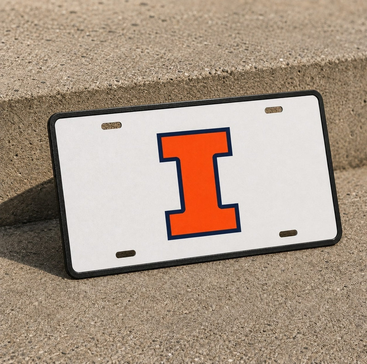 Illinois Fighting Illini College Football License Plate Car Tag 12x6 Front