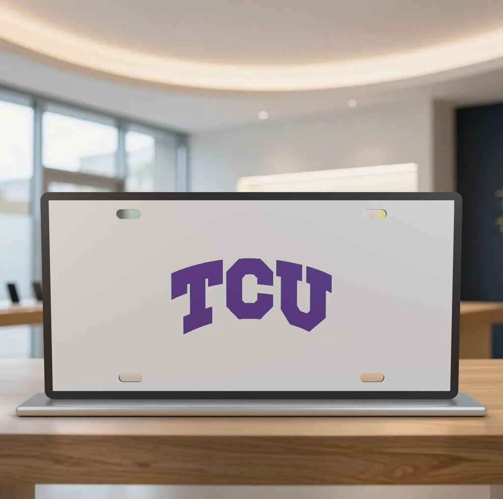 TCU Horned Frogs College Football License Plate Car Tag 12x6 Front Novelty