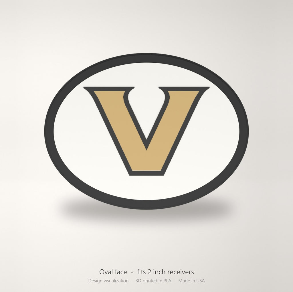 Vanderbilt Commodores Oval Trailer Hitch Cover 2 Inch Receiver