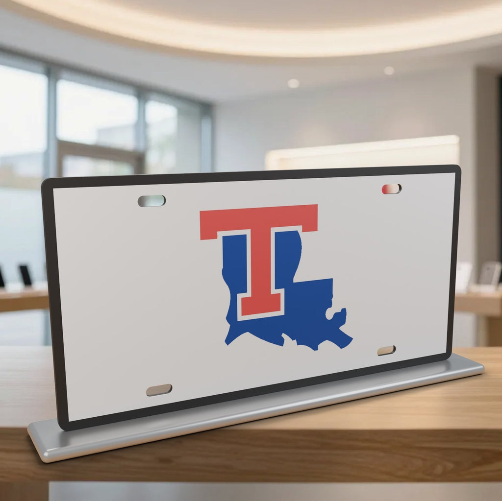 Louisiana Tech Bulldogs College Football License Plate Car Tag 12x6 Front