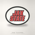 Jacksonville State Gamecocks Oval Trailer Hitch Cover 2 Inch Receiver
