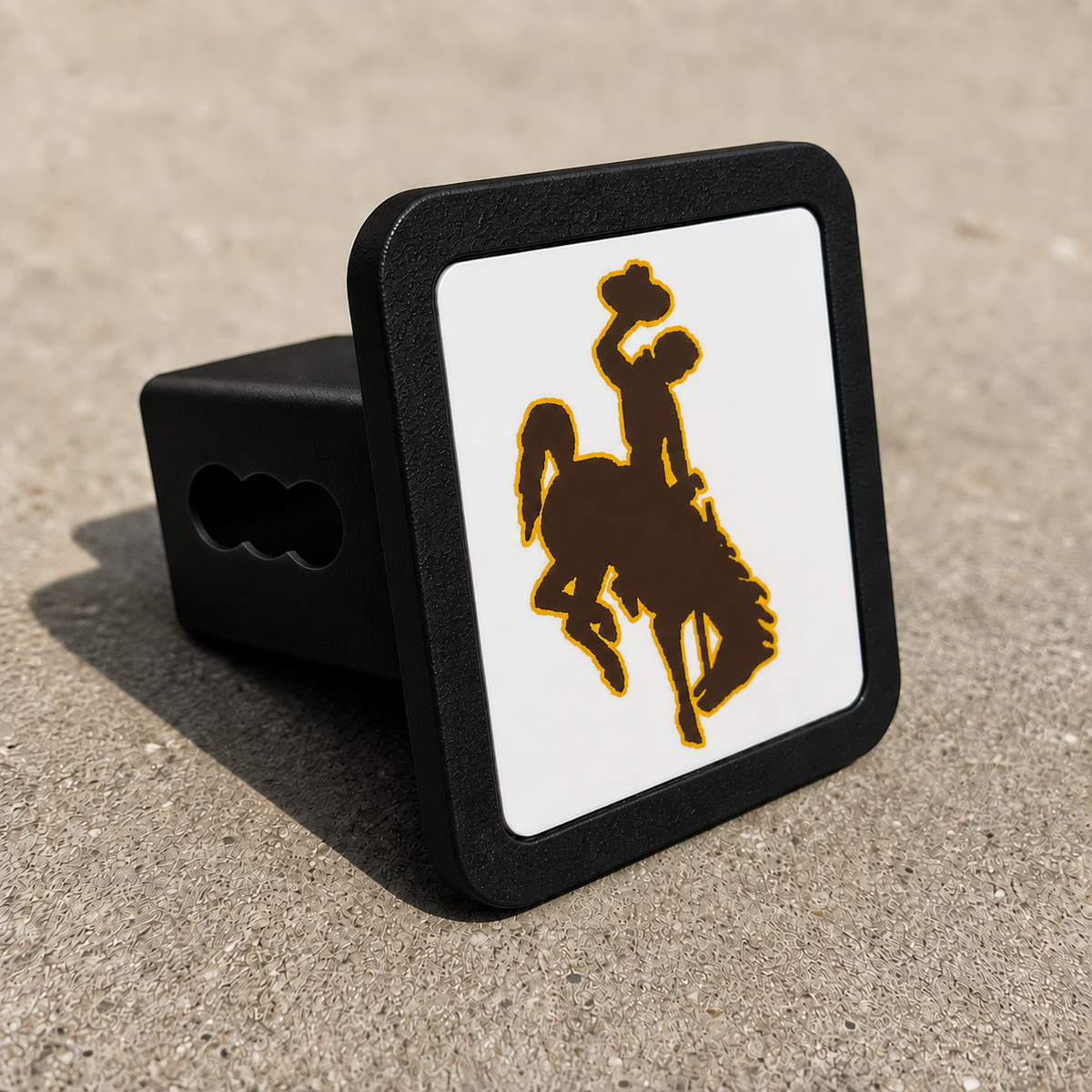 Wyoming Cowboys Trailer Hitch Cover 2 Inch Receiver