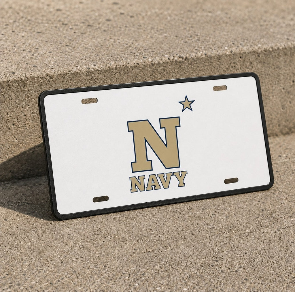 Navy Midshipmen College Football License Plate Car Tag 12x6 Front Novelty Vanity