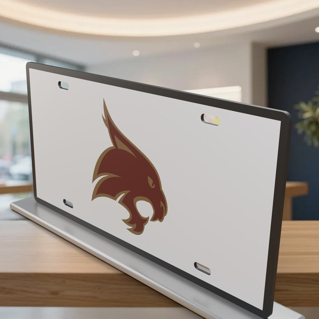 Texas State Bobcats College Football License Plate Car Tag 12x6 Front Novelty