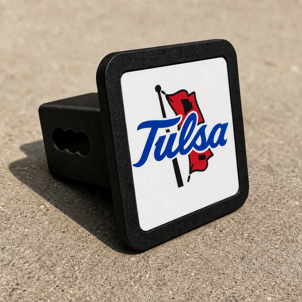 Tulsa Golden Hurricane Trailer Hitch Cover 2 Inch Receiver