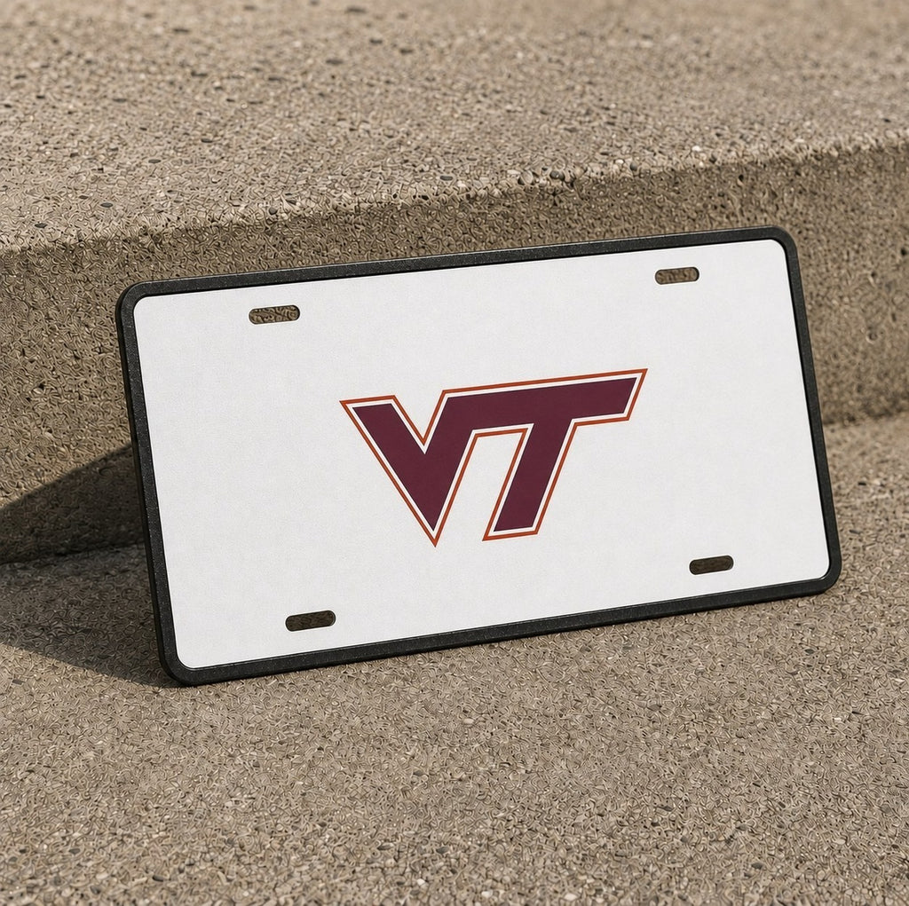Virginia Tech Hokies VT License Plate Car Tag 12x6 Front