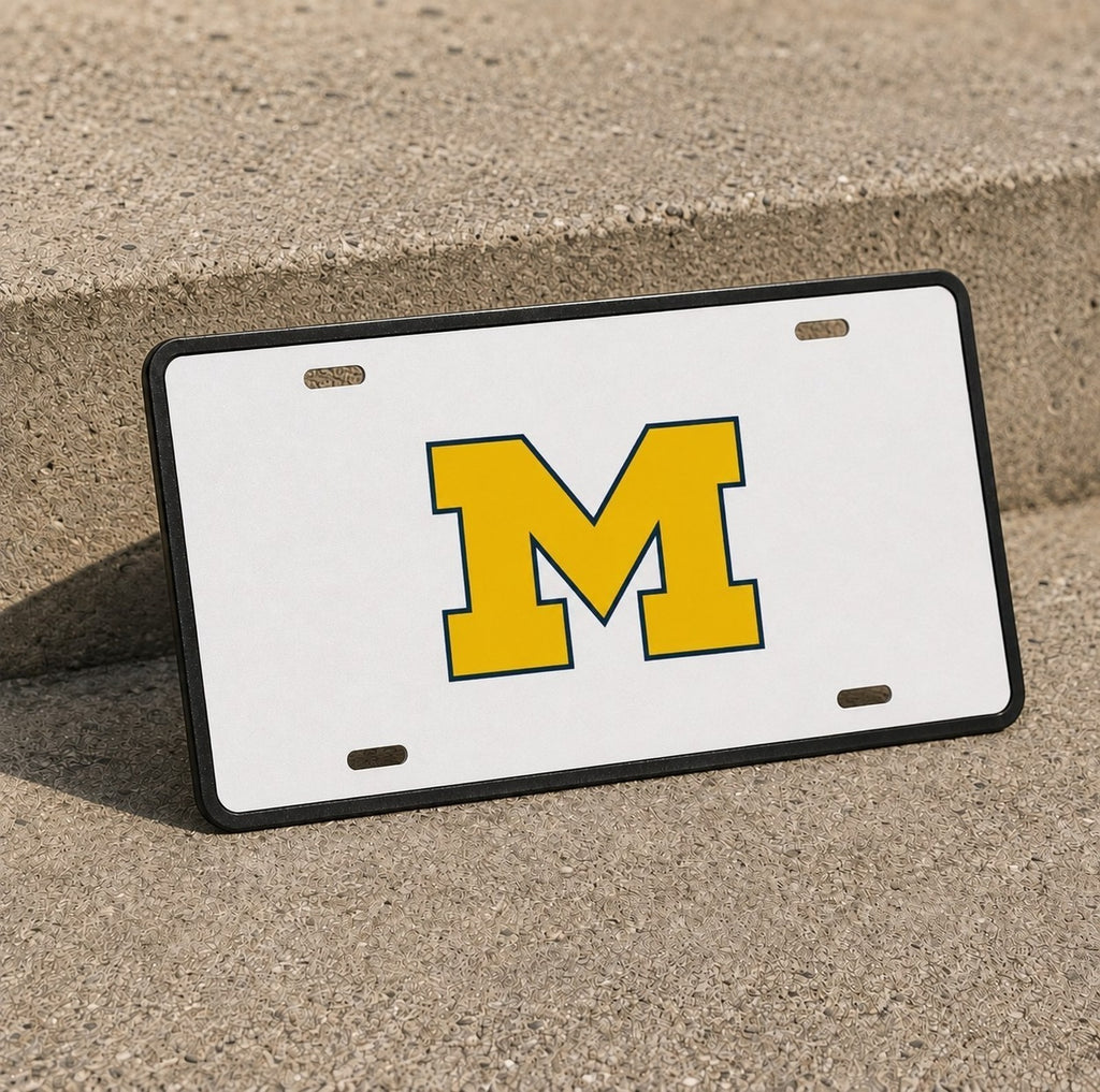 Michigan Wolverines College Football License Plate Car Tag 12x6 Front Novelty