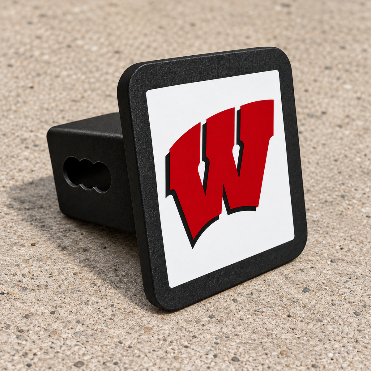 Wisconsin Badgers Trailer Hitch Cover 2 Inch Receiver