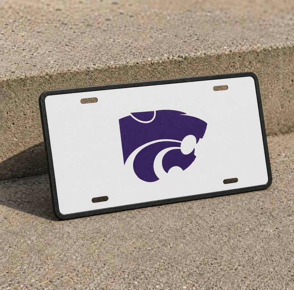 Kansas State Wildcats College Football License Plate Car Tag 12x6 Front Novelty
