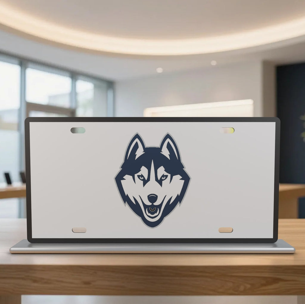 UConn Huskies College Football License Plate Car Tag 12x6 Front Novelty Vanity