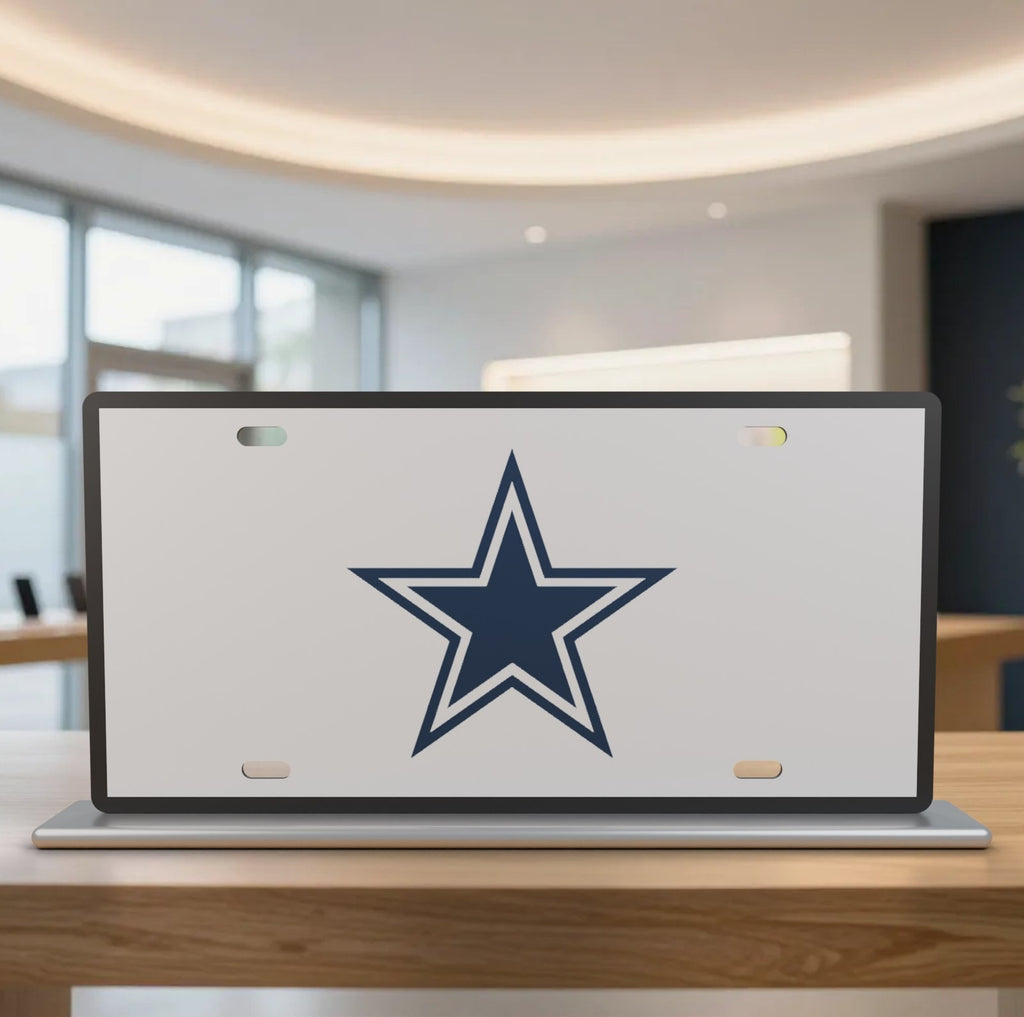 Dallas Cowboys Football License Plate Car Tag 12x6 Front Novelty Vanity