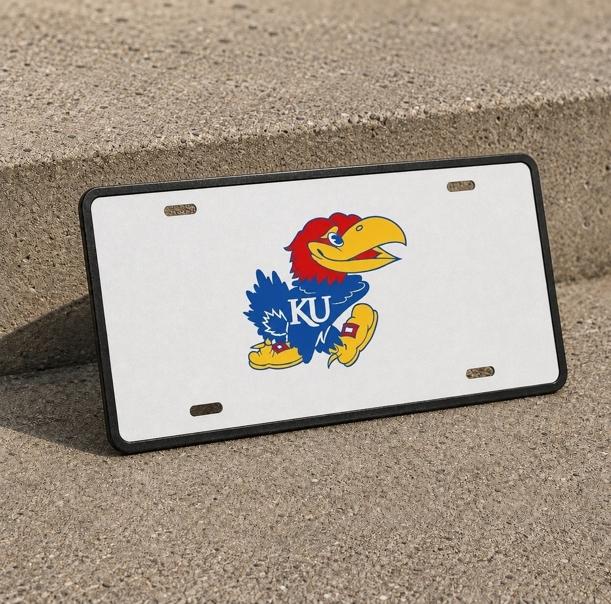 Kansas Jayhawks KU License Plate Car Tag 12x6 Front