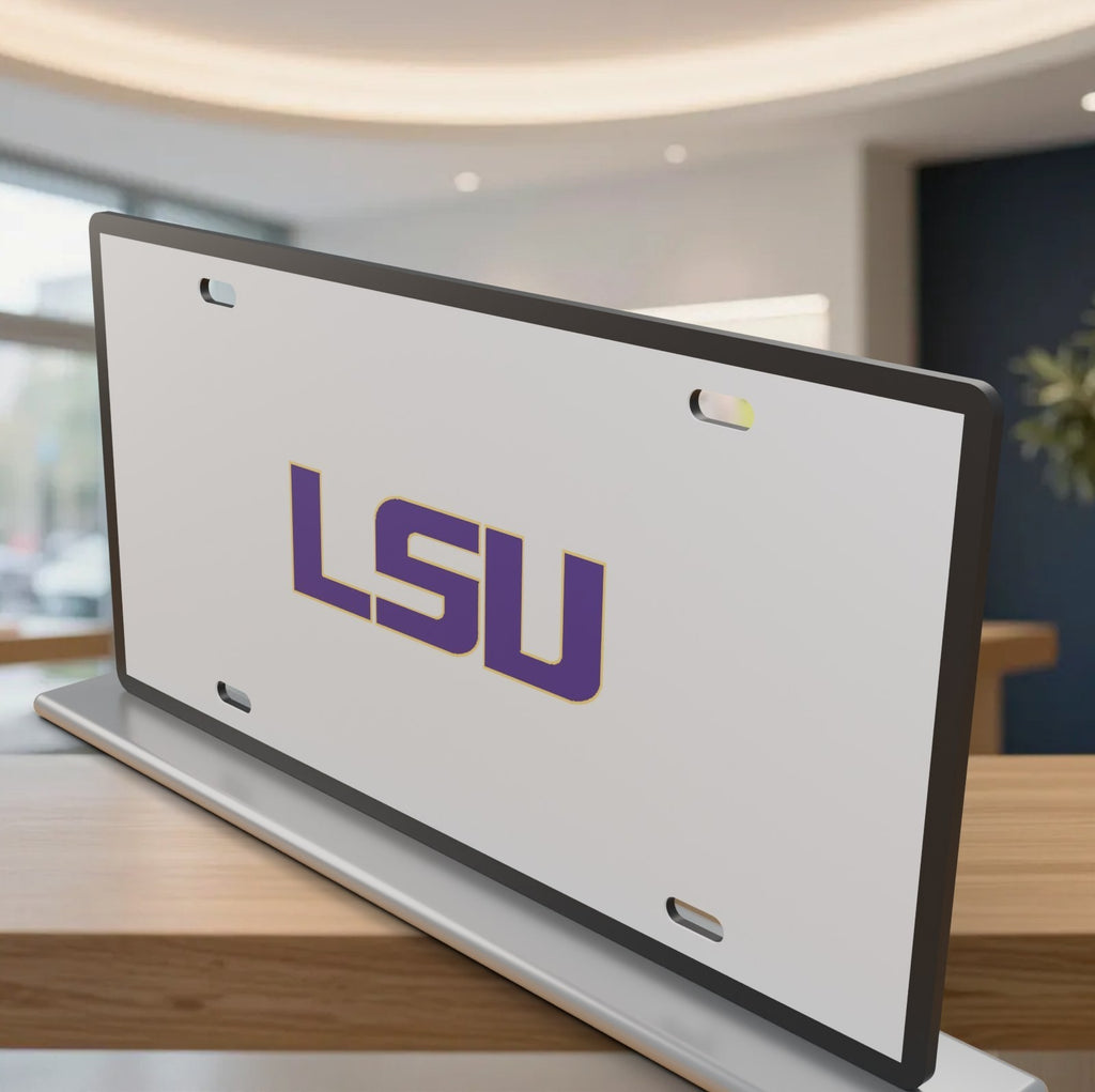 LSU Tigers College Football License Plate Car Tag 12x6 Front Novelty Vanity