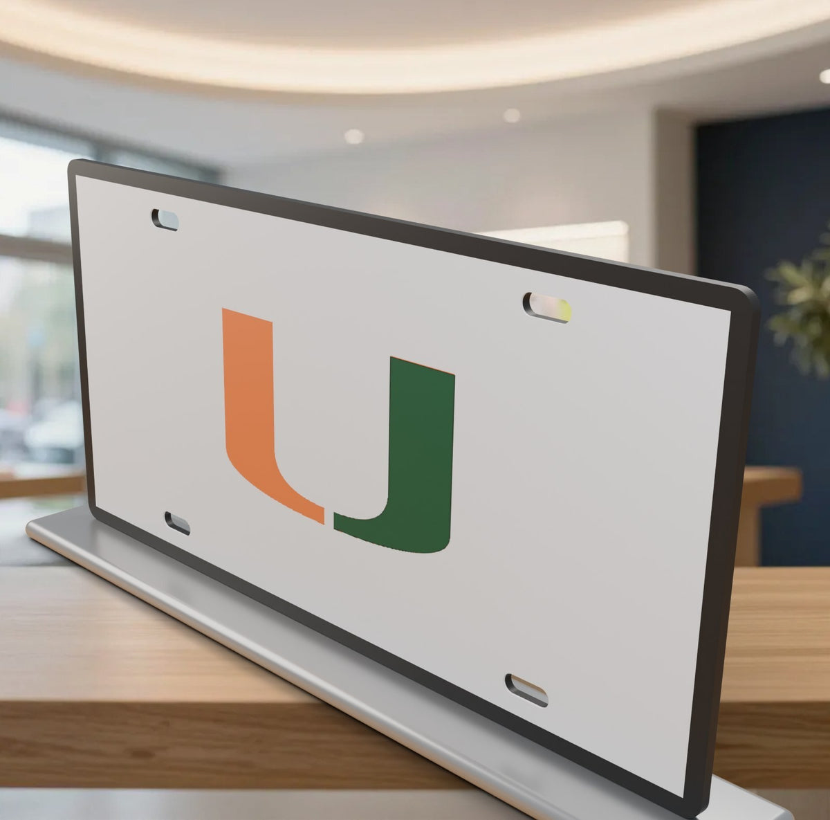 Miami Hurricanes Canes License Plate Car Tag 12x6 Front