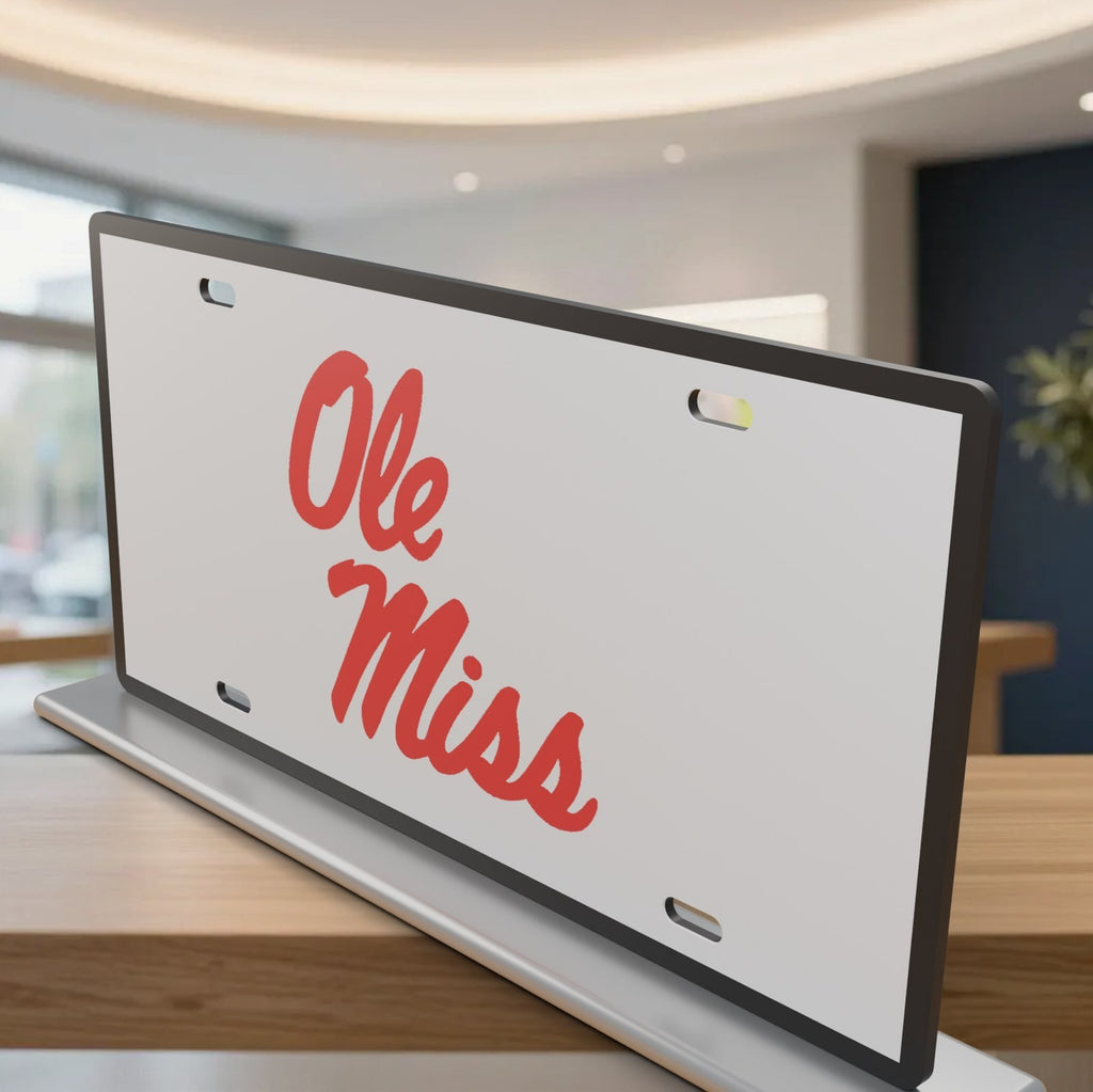 Ole Miss Rebels College Football License Plate Car Tag 12x6 Front Novelty Vanity