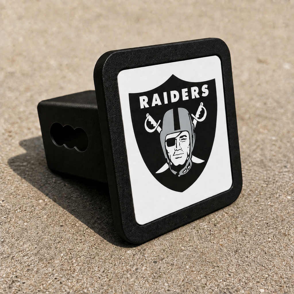 Las Vegas Raiders NFL Trailer Hitch Cover 2 Inch Receiver
