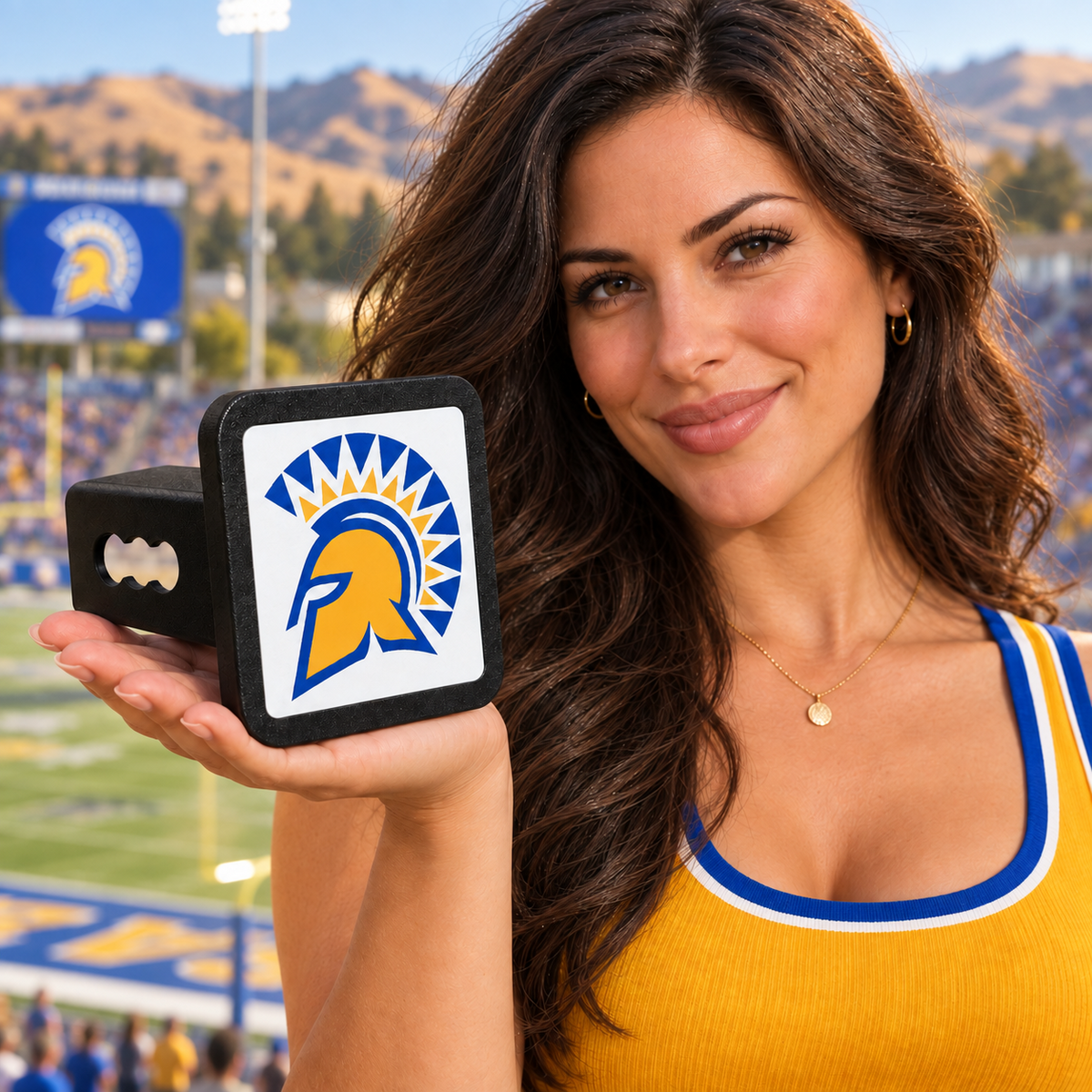 San José State Spartans SJSU Trailer Hitch Cover 2 Inch Receiver