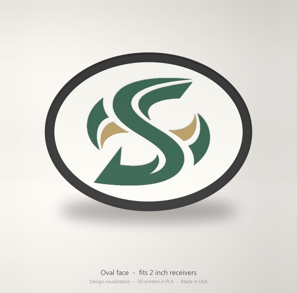 Sacramento State Hornets Oval Trailer Hitch Cover 2 Inch Receiver