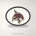 Texas State Bobcats Oval Trailer Hitch Cover 2 Inch Receiver