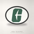 Charlotte 49ers Oval Trailer Hitch Cover 2 Inch Receiver