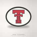 Texas Tech Red Raiders TTU Oval Trailer Hitch Cover 2 Inch Receiver