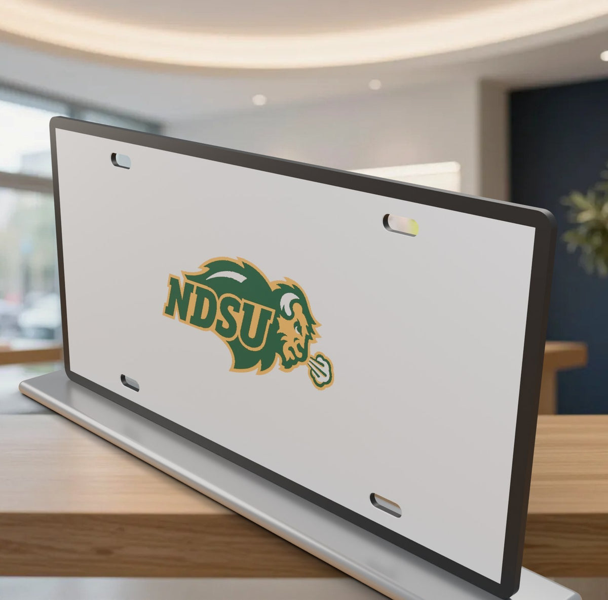 North Dakota State Bison NDSU License Plate Car Tag 12x6 Front