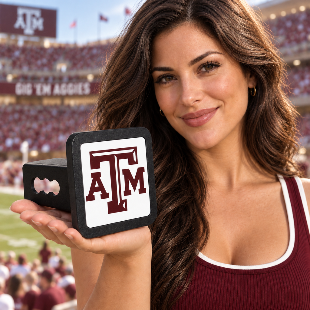 Texas A&M Aggies Trailer Hitch Cover 2 Inch Receiver