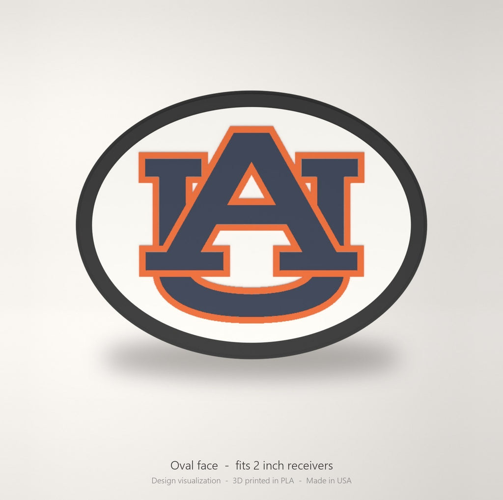 Auburn Tigers Oval Trailer Hitch Cover 2 Inch Receiver Round