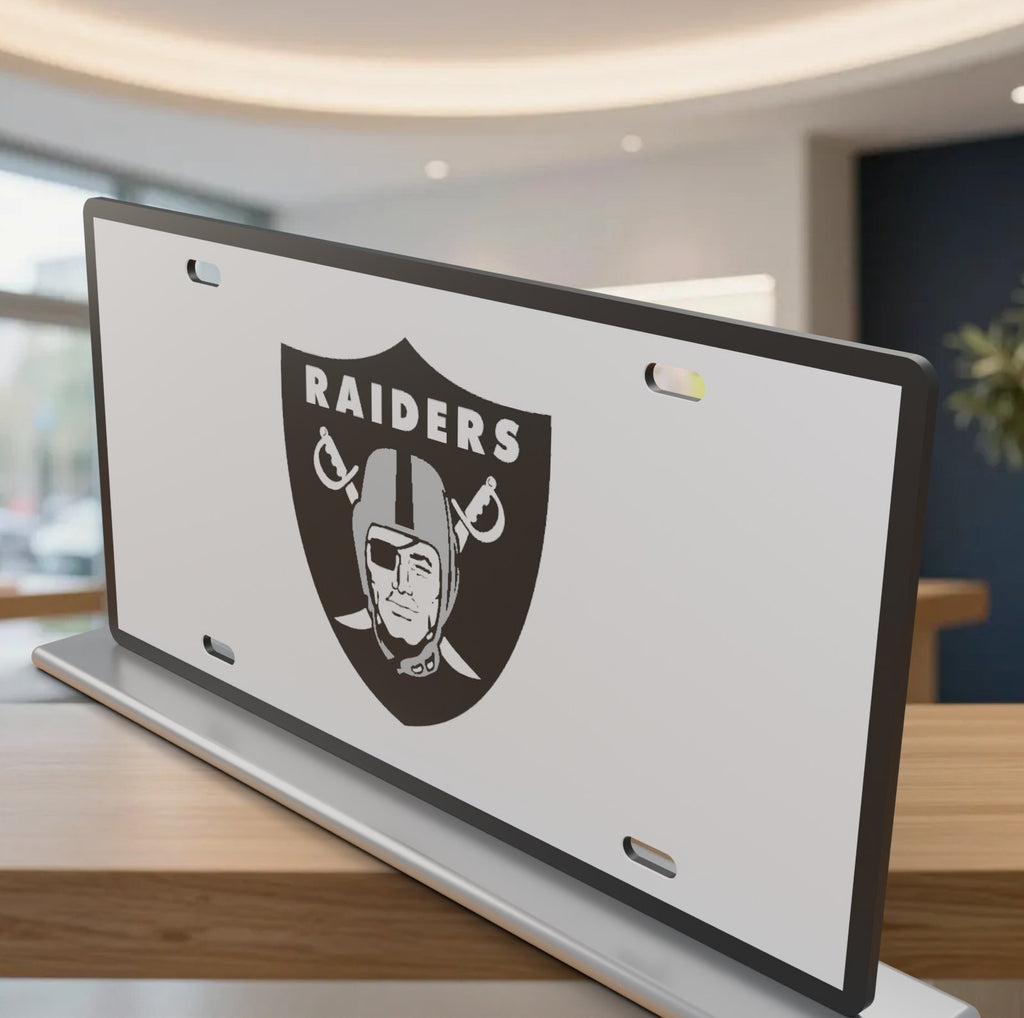 Las Vegas Raiders Football License Plate Car Tag 12x6 Front Novelty Vanity