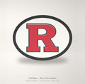 Rutgers Scarlet Knights Oval Trailer Hitch Cover 2 Inch Receiver
