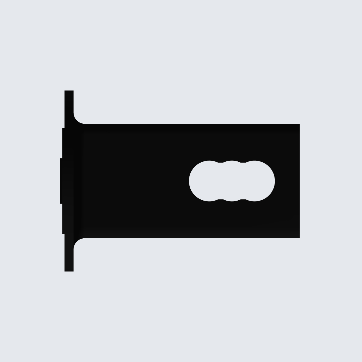 Kia oval trailer hitch cover view 2