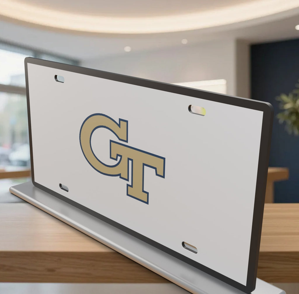 Georgia Tech Yellow Jackets GT License Plate Car Tag 12x6 Front
