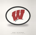 Wisconsin Badgers Oval Trailer Hitch Cover 2 Inch Receiver