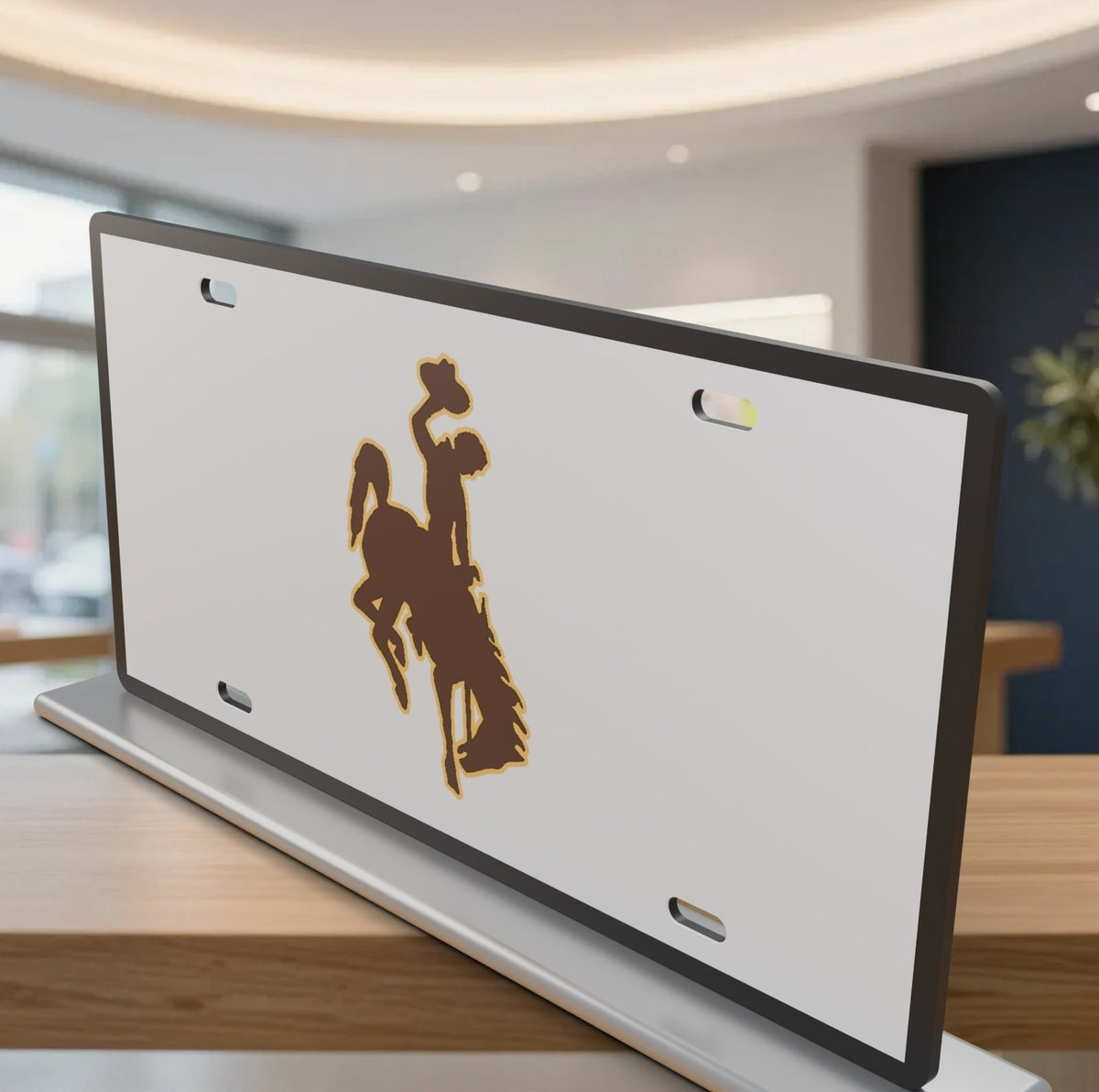 Wyoming Cowboys College Football License Plate Car Tag 12x6 Front Novelty Vanity