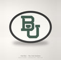 Baylor Bears Oval Trailer Hitch Cover 2 Inch Receiver Round