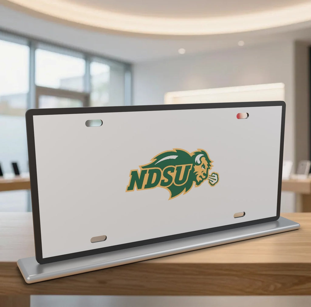 North Dakota State Bison NDSU License Plate Car Tag 12x6 Front