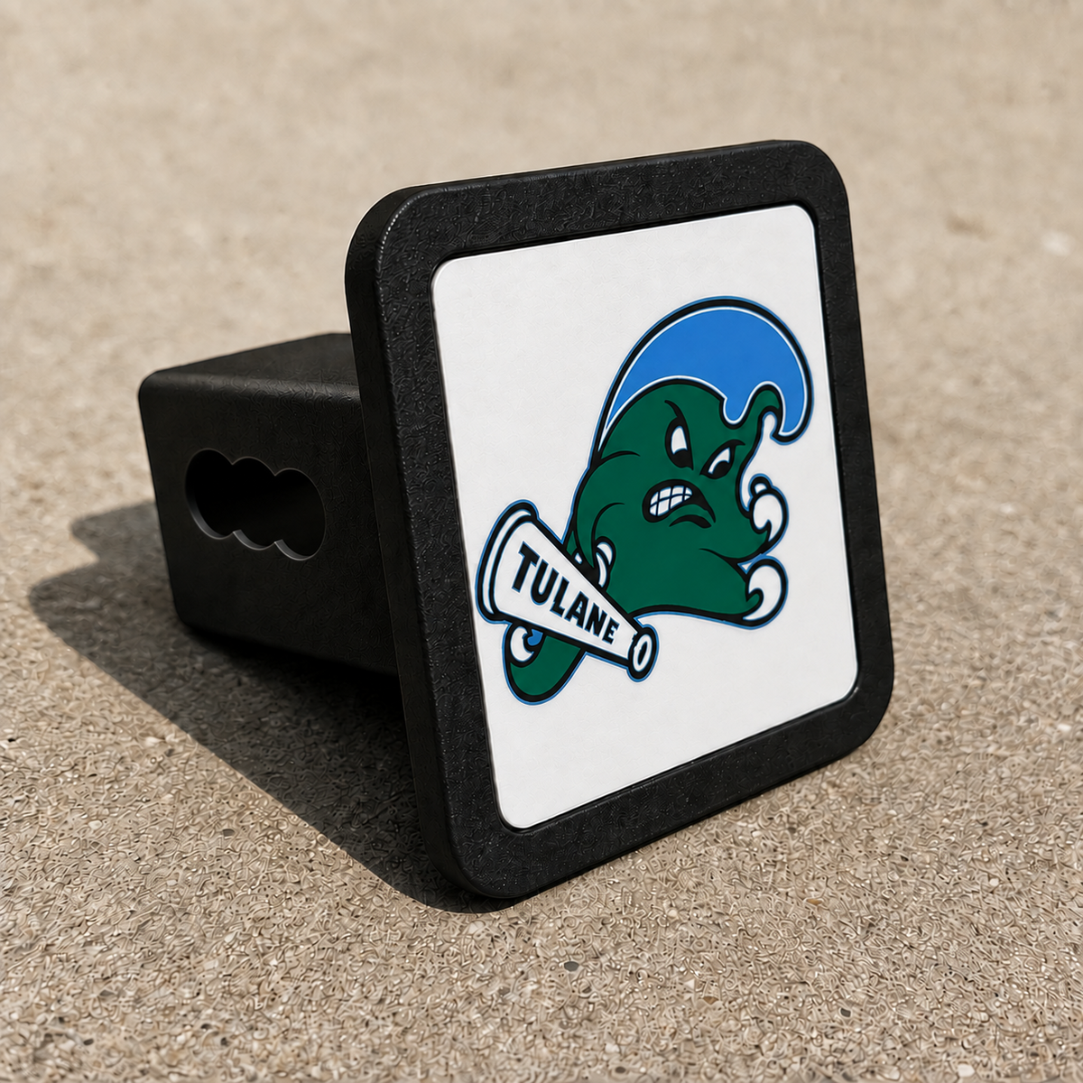 Tulane Green Wave Trailer Hitch Cover 2 Inch Receiver