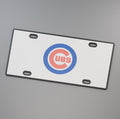 Chicago Cubs Baseball License Plate Car Tag 12x6 Front Novelty Vanity 3D Printed