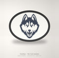 UConn Huskies Oval Trailer Hitch Cover 2 Inch Receiver Round