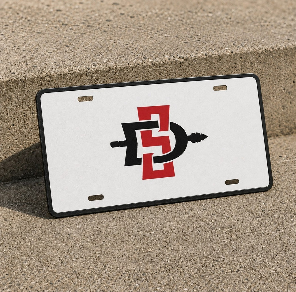 San Diego State Aztecs SDSU License Plate Car Tag 12x6 Front