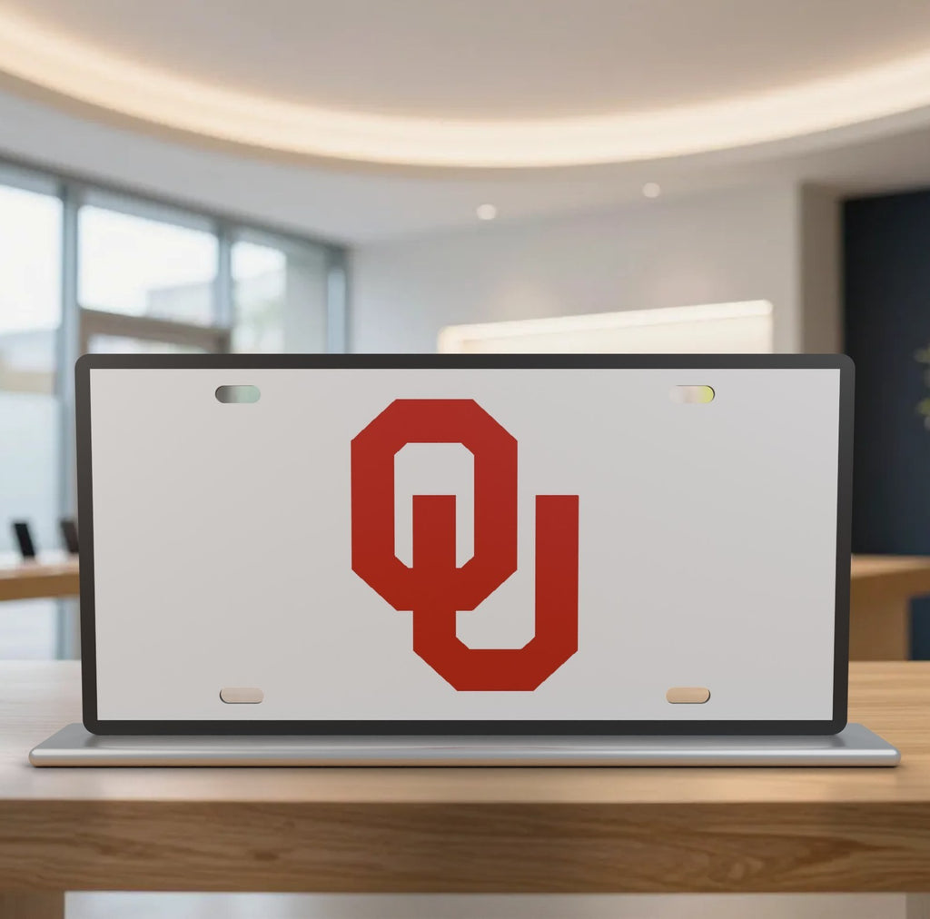Oklahoma Sooners OU License Plate Car Tag 12x6 Front