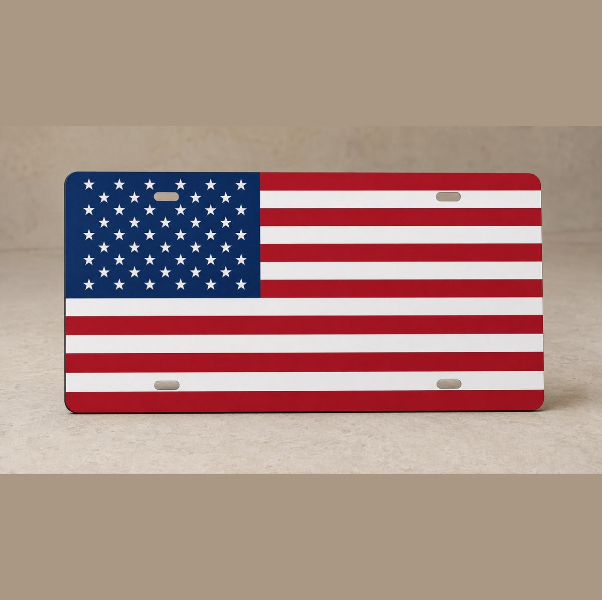 American Flag License Plate Car Tag 12x6 Red White Blue Front Novelty Vanity