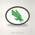 North Texas Mean Green UNT Oval Trailer Hitch Cover 2 Inch Receiver