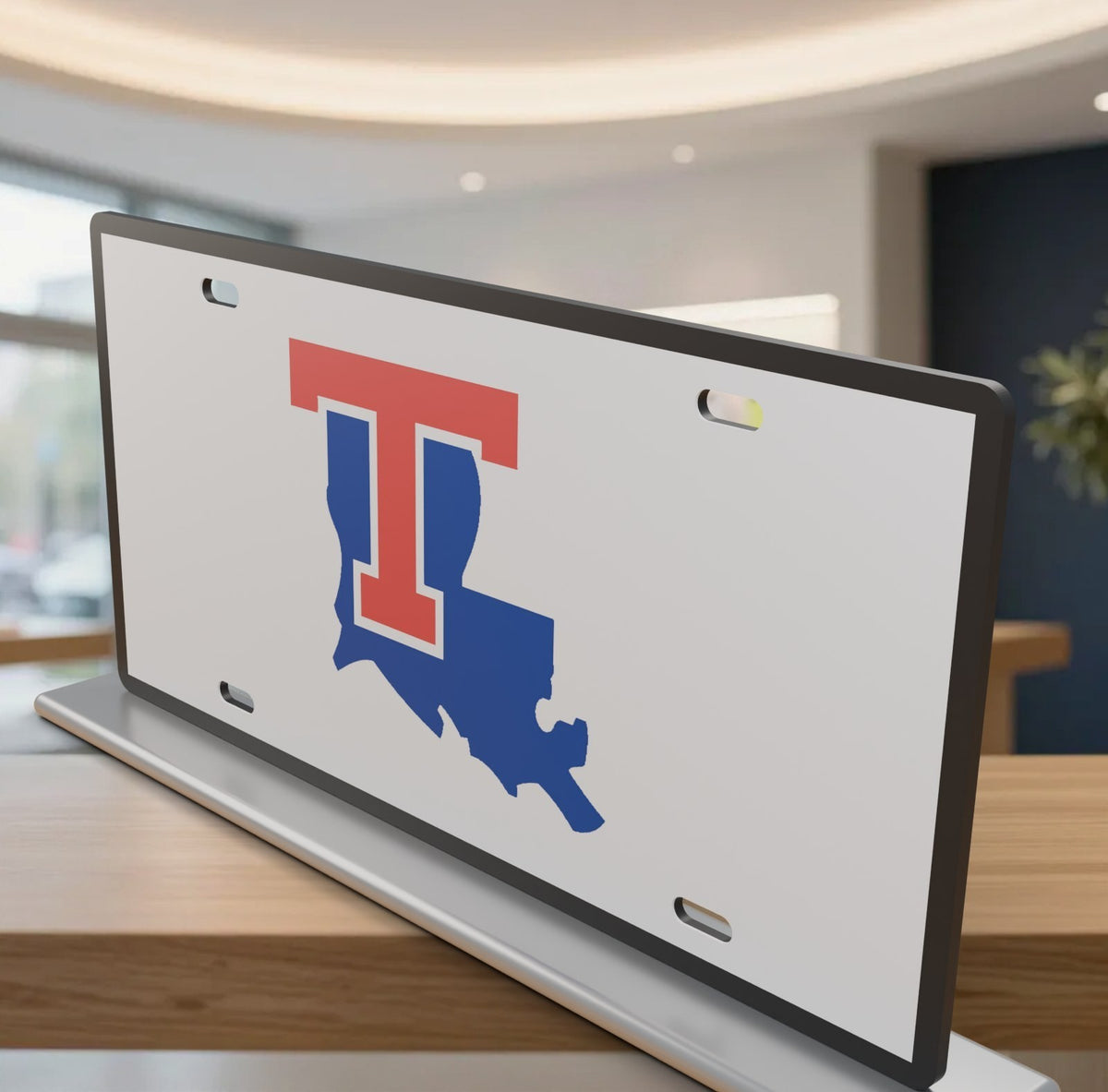 Louisiana Tech Bulldogs College Football License Plate Car Tag 12x6 Front