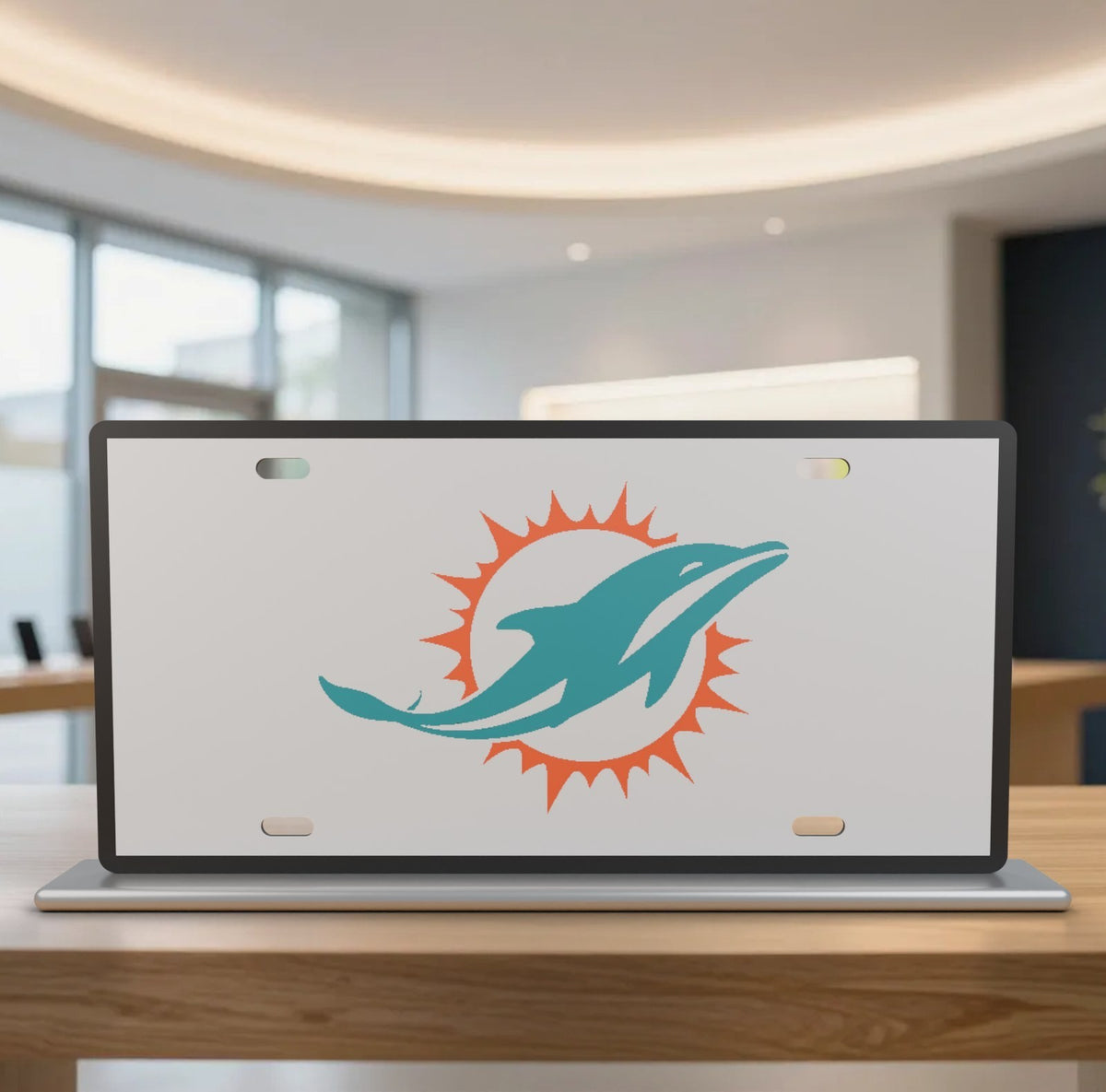Miami Dolphins Football License Plate Car Tag 12x6 Front Novelty Vanity
